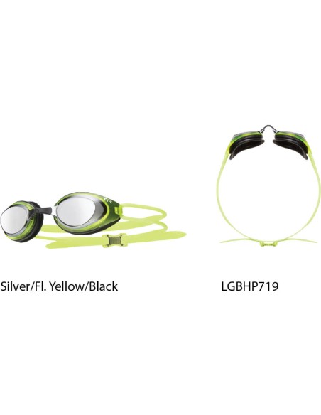  Occhialini Nuoto Polarizzati Tyr - Silver/Fl. Yellow/Black 
