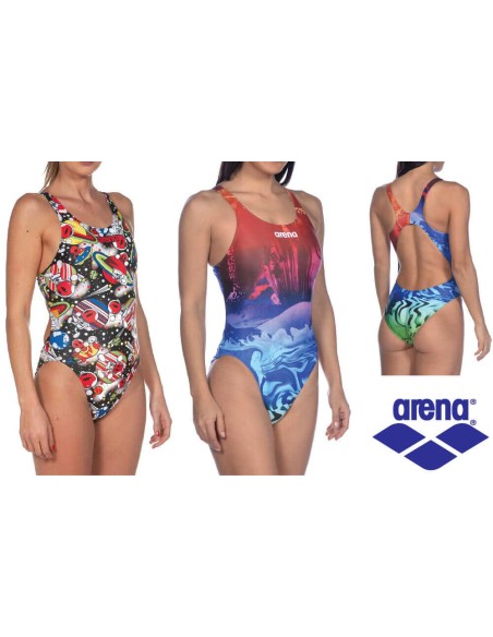  Space Manga - Arena Swimsuit Woman Dreamscape Swim Tech High 