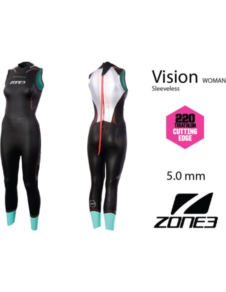  	Zone3 Women's Sleeveless Vision Triathlon Wetsuit 