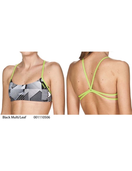  Black Multi/Leaf - PLAY Top bikini Arena - collezione 2019 
