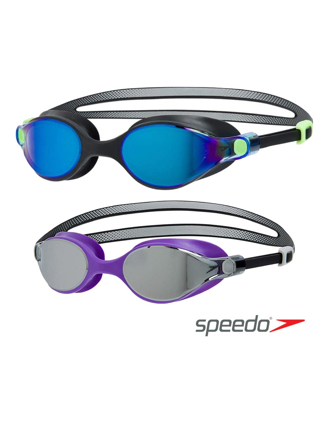 Swimming Goggles Unisex Vue Mirror V Class SD97G20 Lime Blue Speedo Japan for sale online 