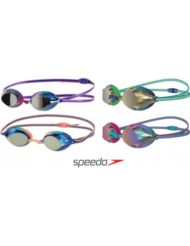 Speedo Junior Vengeance Mirror Swimming Goggles-grün/blau