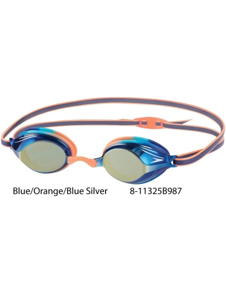 Blue/Orange/Blue Silver - Speedo Vengeance Junior Mirror Goggle 