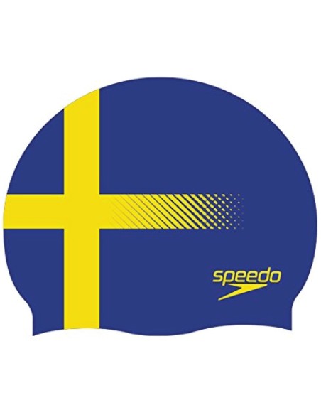  Svezia - National Flag Silicone Cap Speedo 