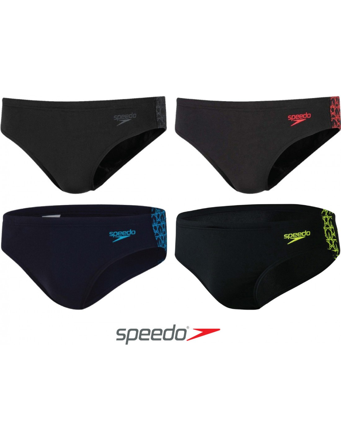 Visita lo Store di SpeedoSpeedo Costume Aqua con Grafica Splice del Logo Boom Swim Briefs Uomo 
