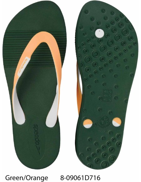  Green/Orange - Speedo Saturate Thong Flip Flop 