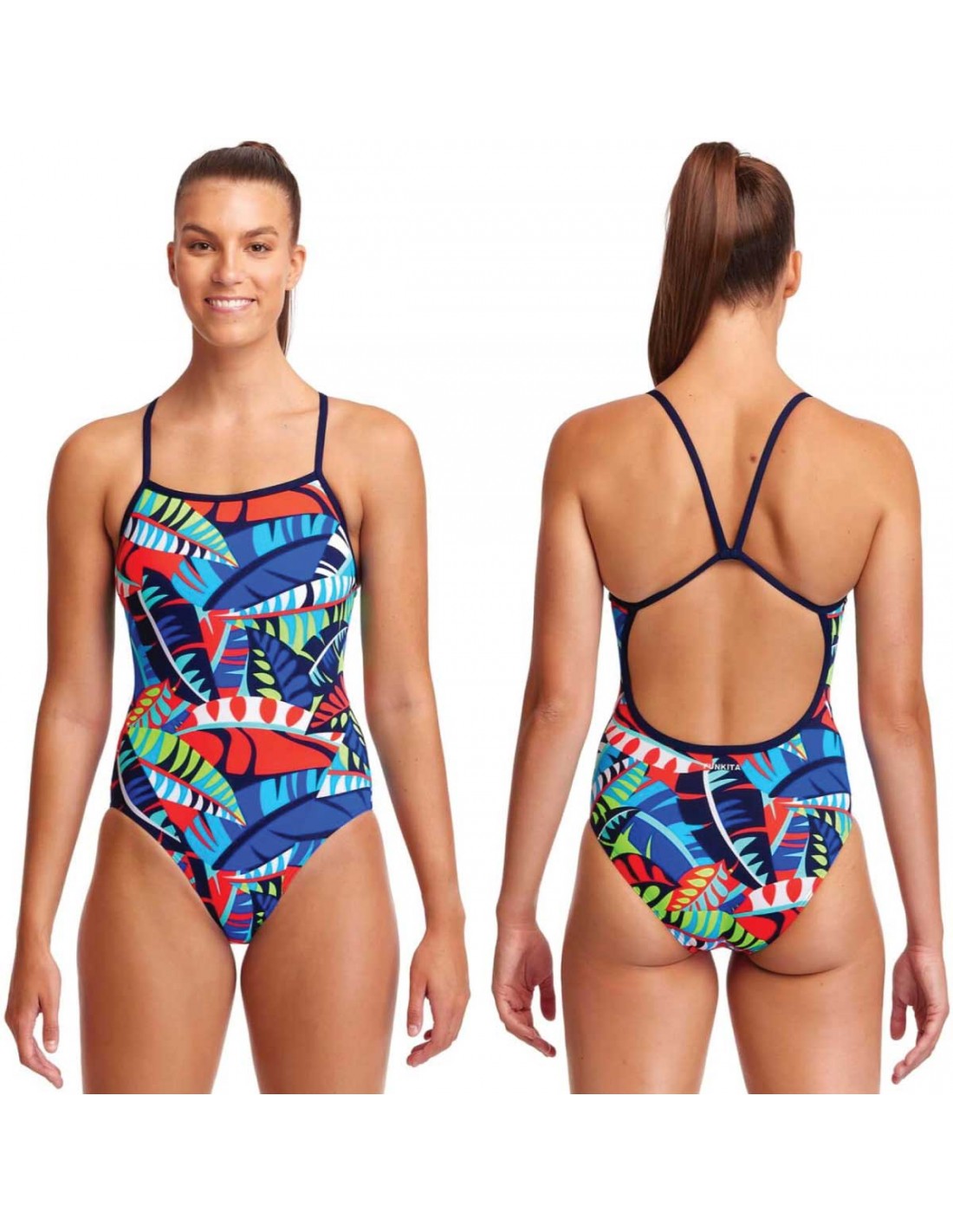 Funky Trunks "Aloha From Hawaii" Design Swimming Training Practice Swim Trunks 