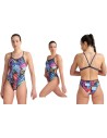 Arena swimsuit with kaleidoscopic print
