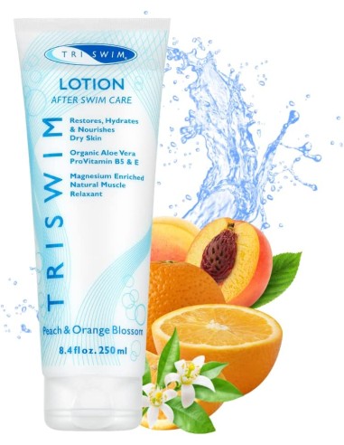 Triswim Moisturizing & Regenerating Body Lotion | Peach & Orange Blossom (250ml)