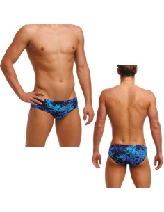 Funky Trunks Swimsuit Seal Team Brief Man front back