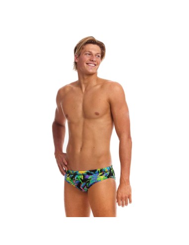 Funky Trunks Swimsuit Paradise Please Brief Man front back