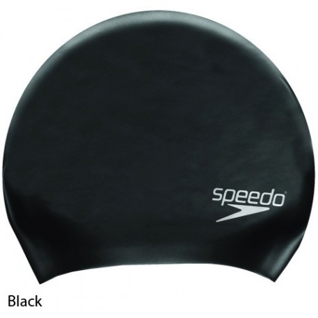 Black - Long Hair Swim Cap Speedo