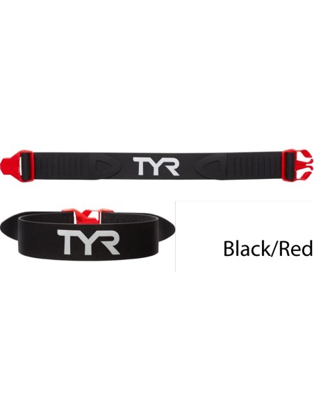  nero/rosso - cintura allenamento nuoto frenato TYR 