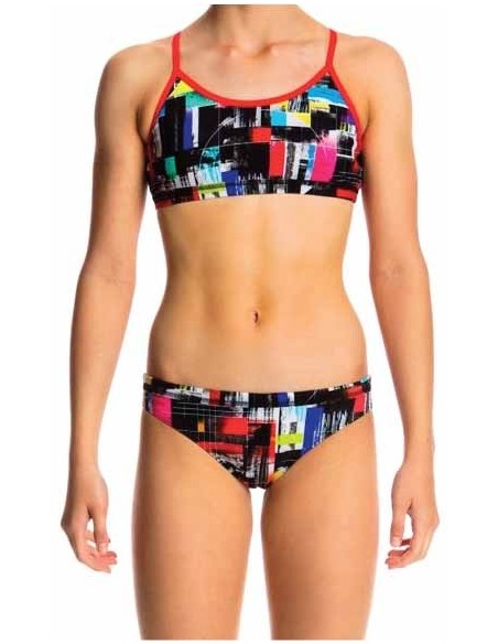  Front - Funkita Test Signal Racerback Two Piece  