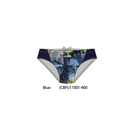 Blue - Men's swimwear briefs Teknocamou Jaked