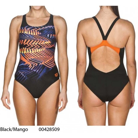 Black/Mango - Swimsuit Woman Spike Arena
