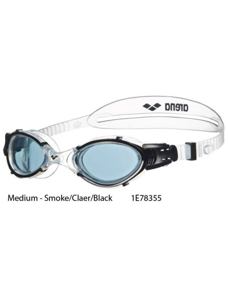  Medium - Smoke/Claer/Black - Arena Nimesis Crystal Goggle 