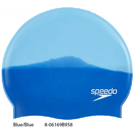 Blue/White - Multi Colour Silicone Cap Speedo