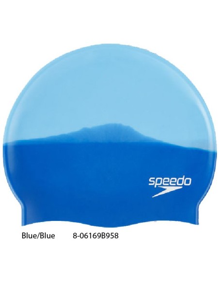  Blue/White - Multi Colour Silicone Cap Speedo 
