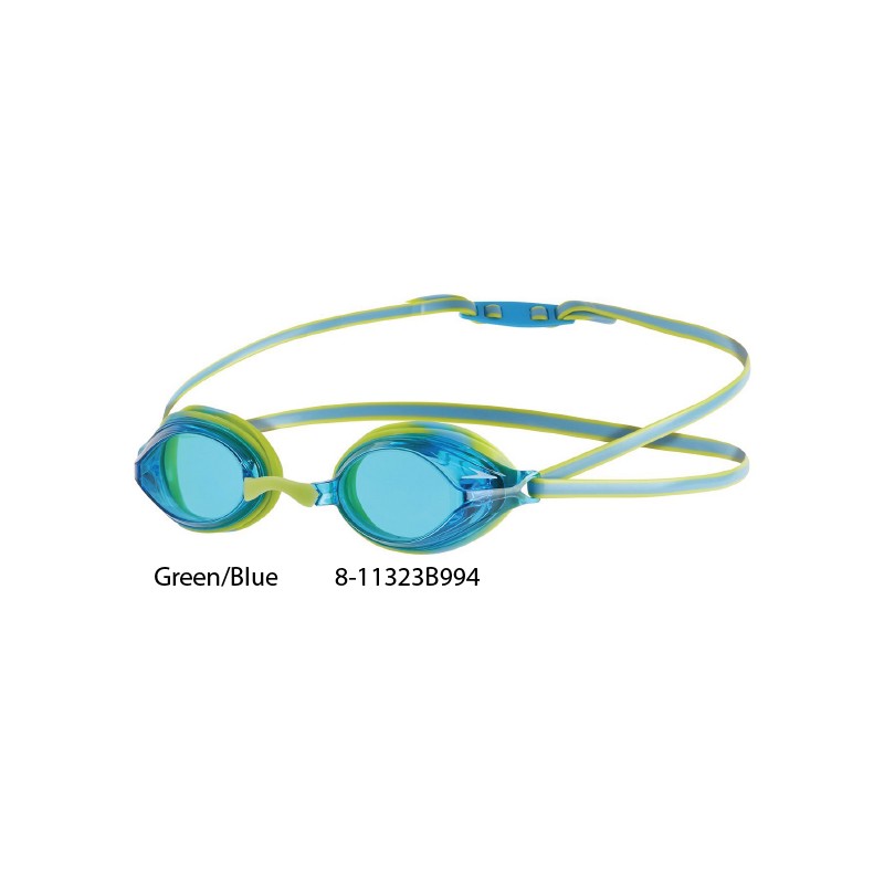 Speedo Vengeance Junior Swimming Goggles Anti-Fog UV Protection Kids Blue/Green 