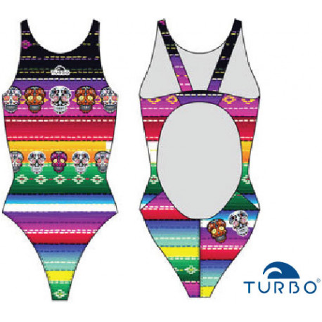 Swimsuit woman Poncho Turbo