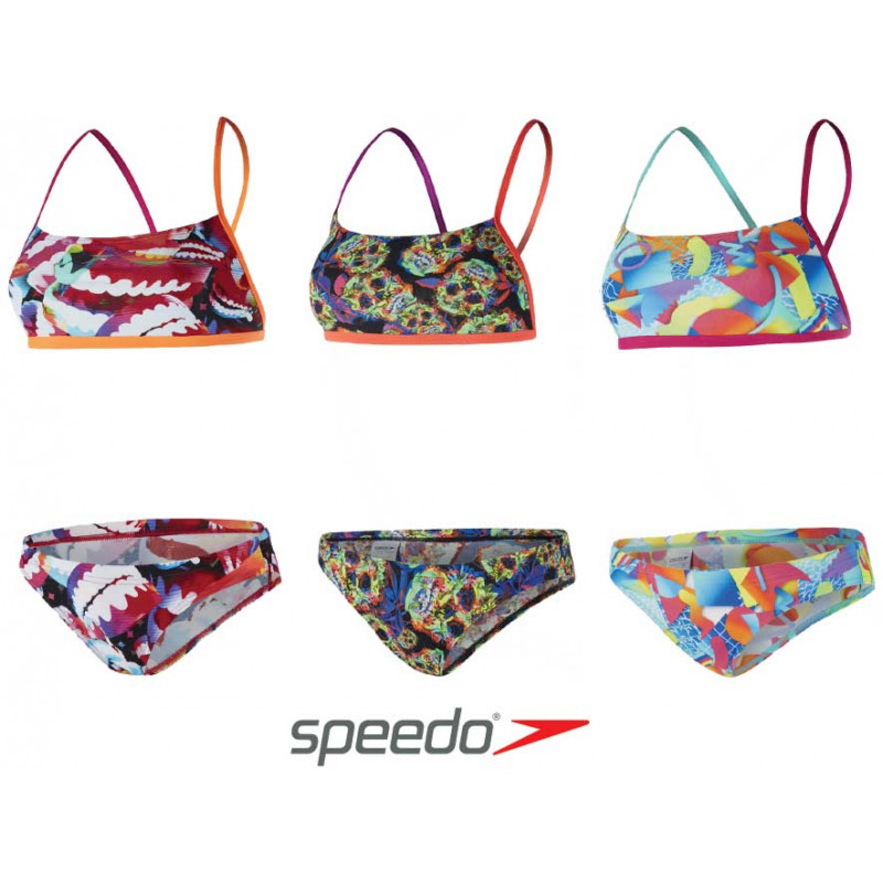 32 Speedo Womens Flipturns Crossback Two Piece Swim Bikini Swimming Swimsuit 