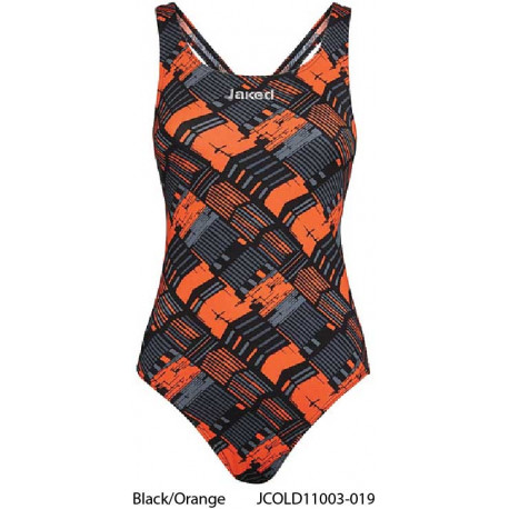 Black/Orange - Costume intero donna TRACK Jaked