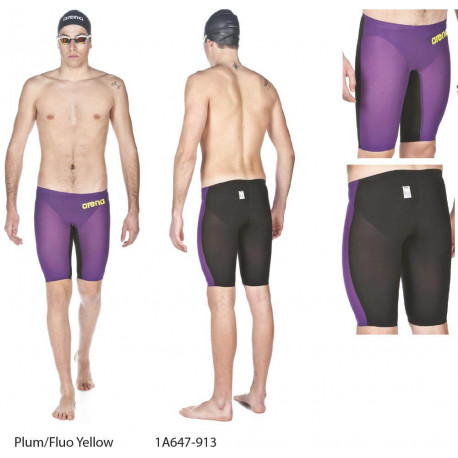 Plum/Fluo Yellow - Powerskin Carbon Air Jammer ARENA
