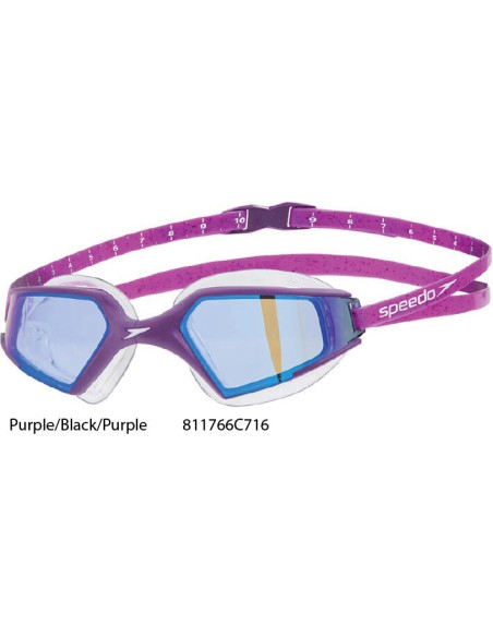  Purple/Black/Purple - Google Aquapulse Max Specchiati 2 Speedo 