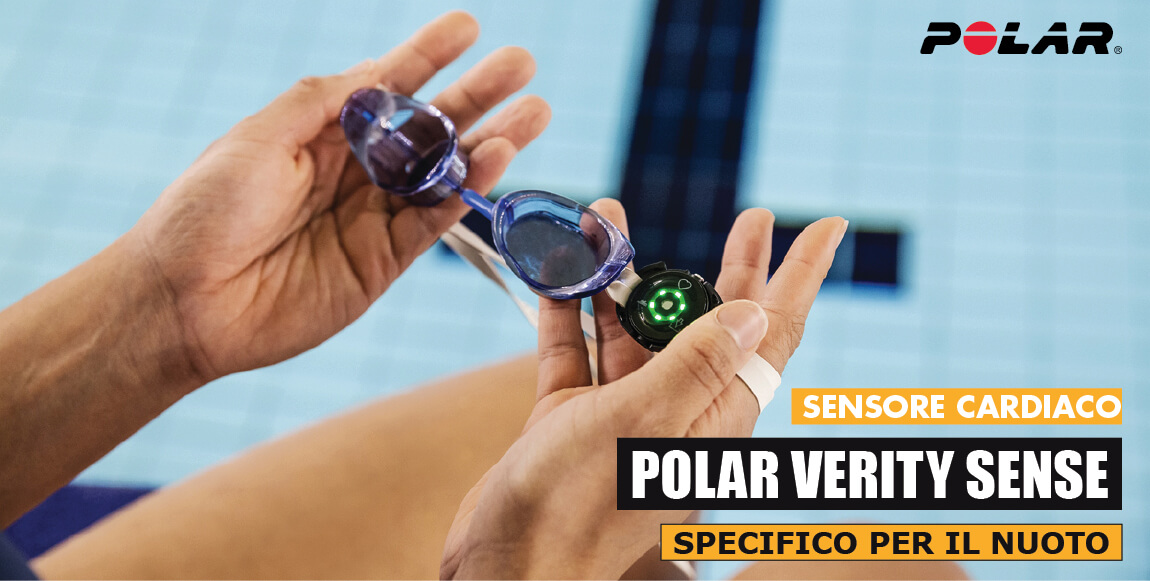 Sensore cardiaco per il nuoto Polar Verity Sense